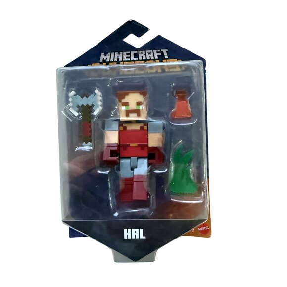 Minecraft Dungeons Hal Action Figure With Accessories - Mattel - Collectible Toy - Picture 1 of 2